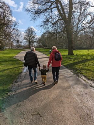 The Grandadiator on a relaxing walk 2024