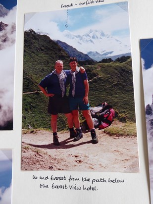 Mt Everest 8848m  - our first view 1997