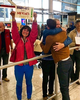 A Hodges welcome at Heathrow