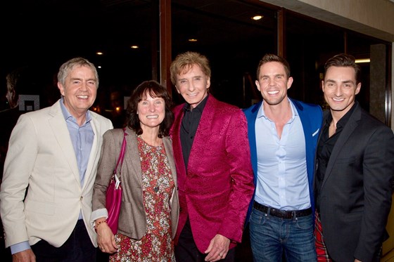 Backstage at the Manilow concert