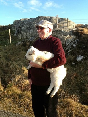 Dad at home in Eriskay 