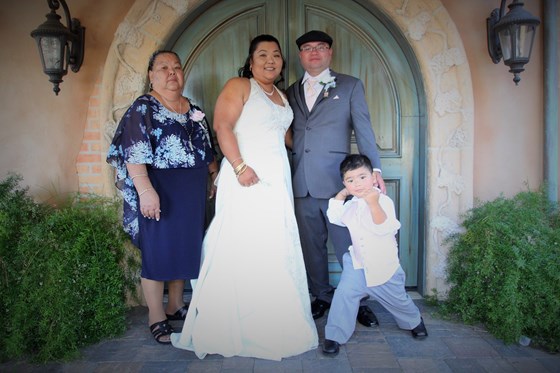 Maria On her Daughter and Son in law Byrons Wedding 06/23/18