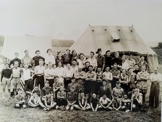 With the scout Troop around 1948