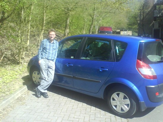 Gwil with new car (2008)