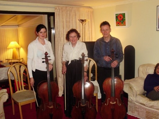 The Three Cellos of the Andover Light Orchestra - Gwil, Daphne & Brenda. 2010