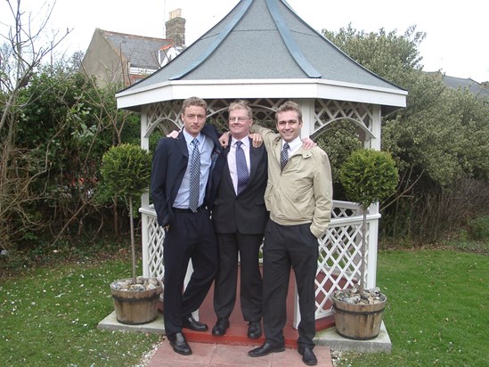 Peter with his beloved Nephews Andrew and Tim