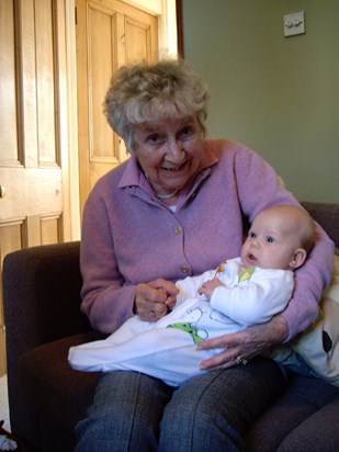 Gran with baby Rowan