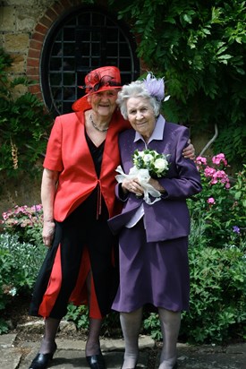 Granny and Gran in their wedding finery
