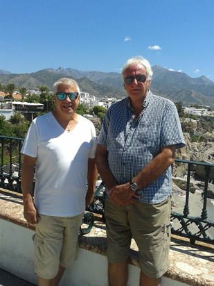 One of the many memories I have of him is being caught in a storm having to take cover in a bar. Reg being Reg said we couldn`t risk getting wet so we best stay and sampled all the Tapas. Forever thinking of others bless him!