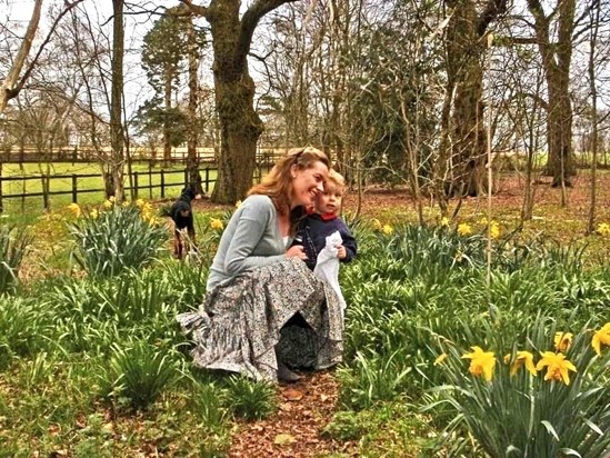 A devoted Auntie - Tom’s first Easter Egg Hunt. 