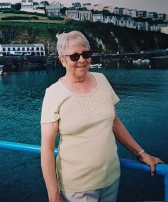 Joan at Mevagissey in Cornwall