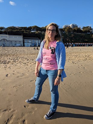 On Bournemouth beach during UCU Congress 2024 