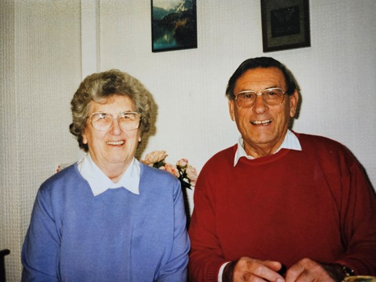 Joan with her brother Frank