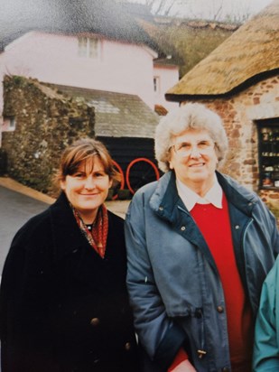 Joan with her neice, Louise