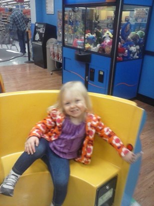 At walmart in mcpherson with mommy and daddy