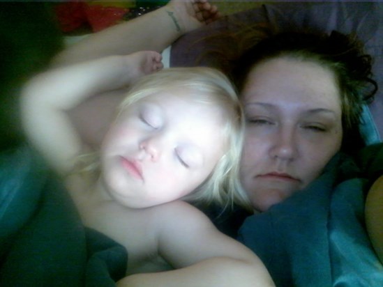 Sleeping on mommy, mommys favorite thing to do