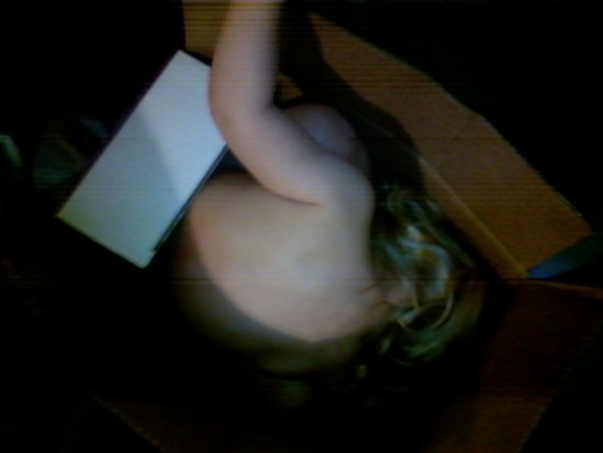 Rayanna trying to get all the way in the box