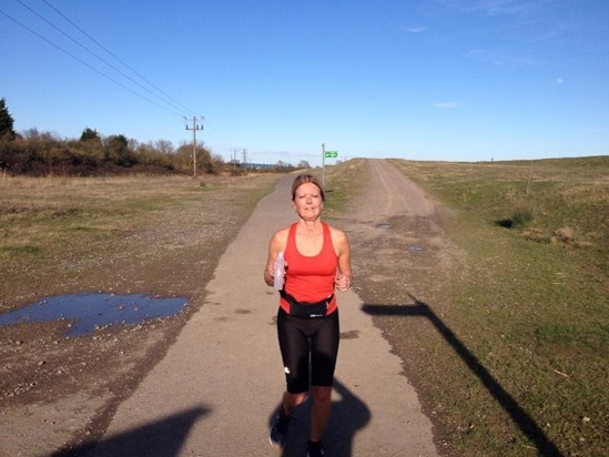 March 2017 Anne training for Silverstone Half Marathon
