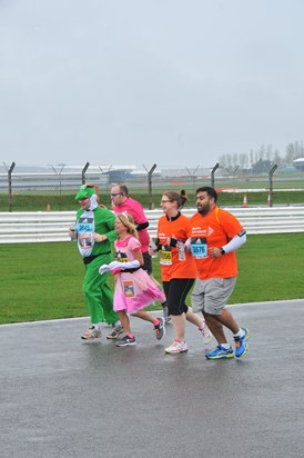 March 2017 Silverstone Half Marathon Team in action