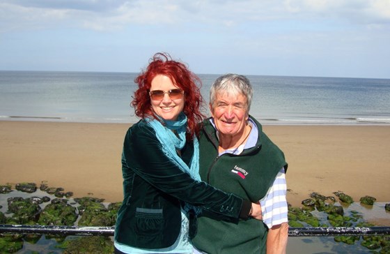 Dad and me (Susy) at Whitby in 2011