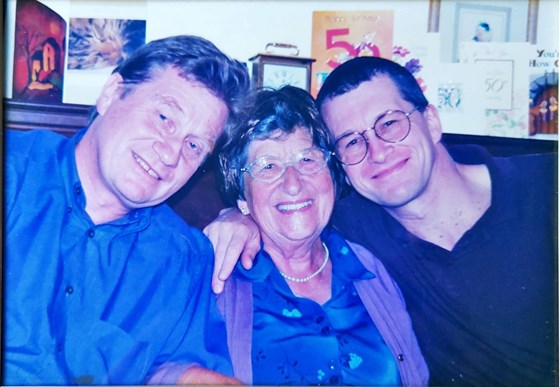 Peter, Mum and Mick 2002