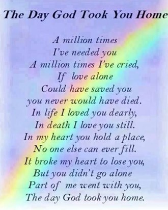 6 months since you left us mum. Miss you so much xxx 