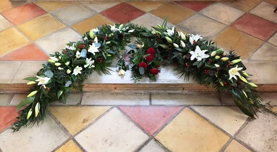 Floral tributes for Patrick Jenkin