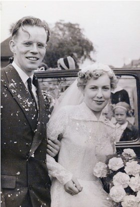 Dorothy and Graham Smith's wedding September 10th 1955