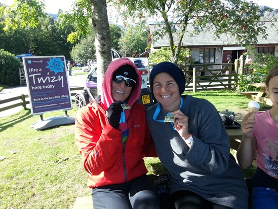 finished! Coniston Swim in your memory