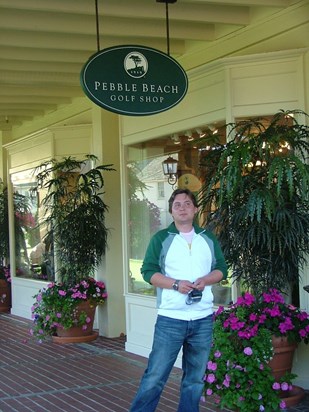 Pebble beach California- Another of Tony's favourite places