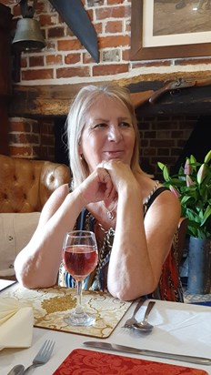 Patricia celebrating her 70th birthday at Frogpool Manor Restaurant