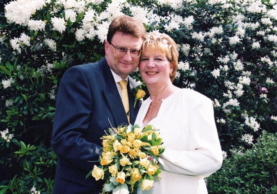 Greatest day of our lives: Patricia and Kevin are married at Sidcup Register Office on 19 May 2000