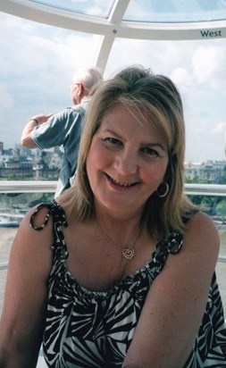 Eye eye: Patricia on the London Eye