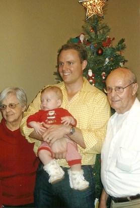 grandma and grandpa with Aric and Sofia 