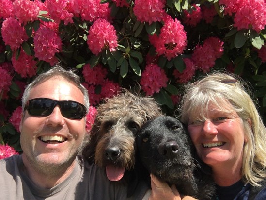 Paul, Lester, Barkley and Coral ....selfie