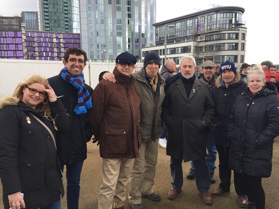 John and friends Hammers United Walk.