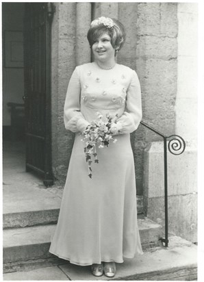 Bridesmaid at Gill and Peter's Wedding