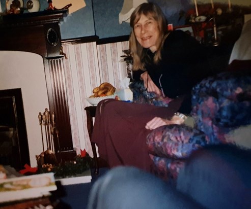 Mum at Maggie and Bill's house, Horsforth, 1990s
