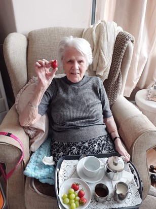 Nanny loved her strawberries 🍓 