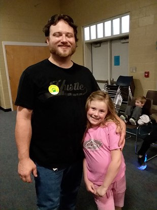 Daddy and Rickie (2nd grade) 2018 Pine Tree Hill Student Awards Day