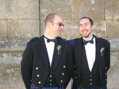 Lee and I at his wedding celebration in Portugal - from Jeremy