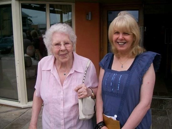 Sandra with her mum Anne 