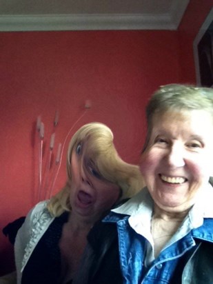 Mum and myself on the iPad having fun..xx