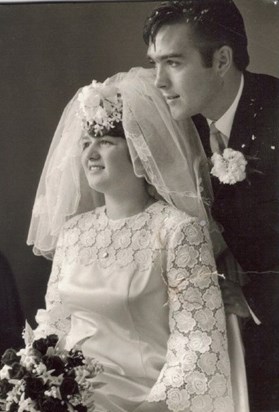 Jenny & Ricky Hill our wedding day 7th October 1967