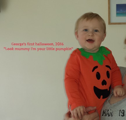 Gorgeous George and our 1st Halloween x