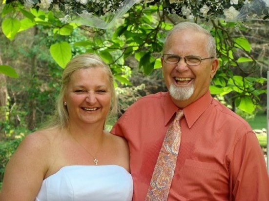 Dad and I at my wedding, June 14, 2008