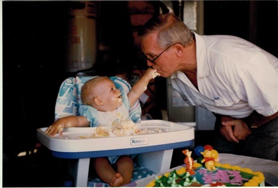 Dad with Beth,1997