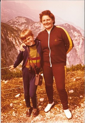 Joan & Nigel at the Untersberg, Austria, August 1976