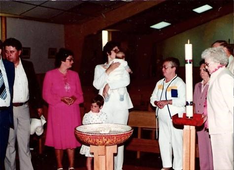 Kevin's baptism - 1984