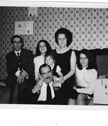 Maria & George with their four children in 1964, George, Judith, Jennifer & Joanne